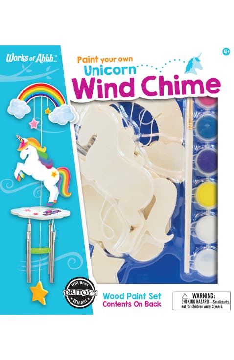 Unicorn Wind Chime Wood Craft Kit