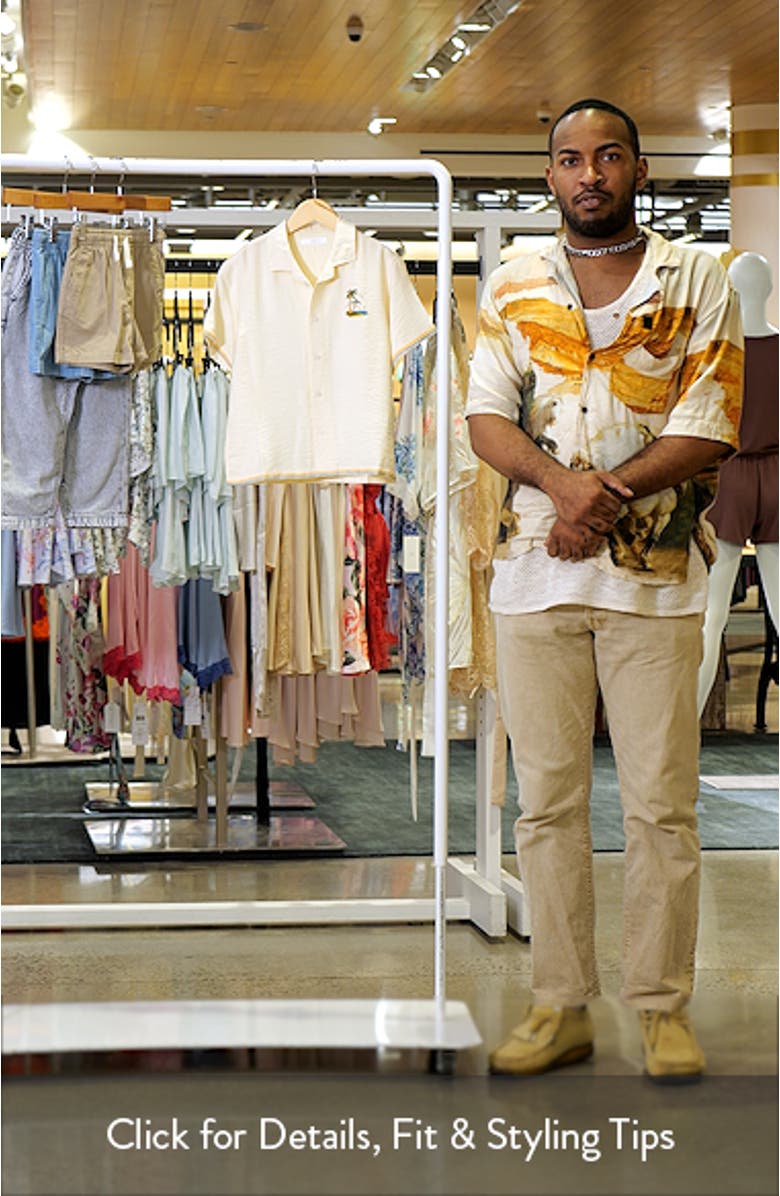 Kids' Palm Tree Short Sleeve Graphic Button-Up Shirt, sales video thumbnail