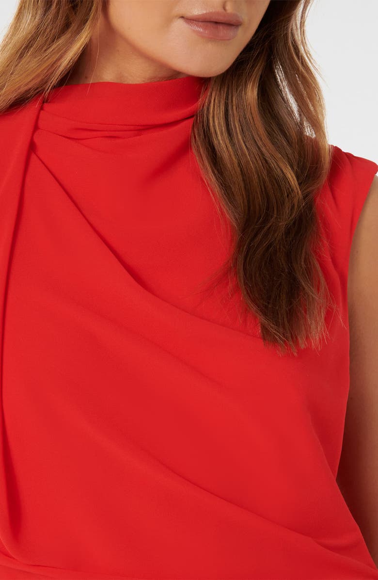 Ever New Noa Drapey Cocktail Minidress, Alternate, color, Red