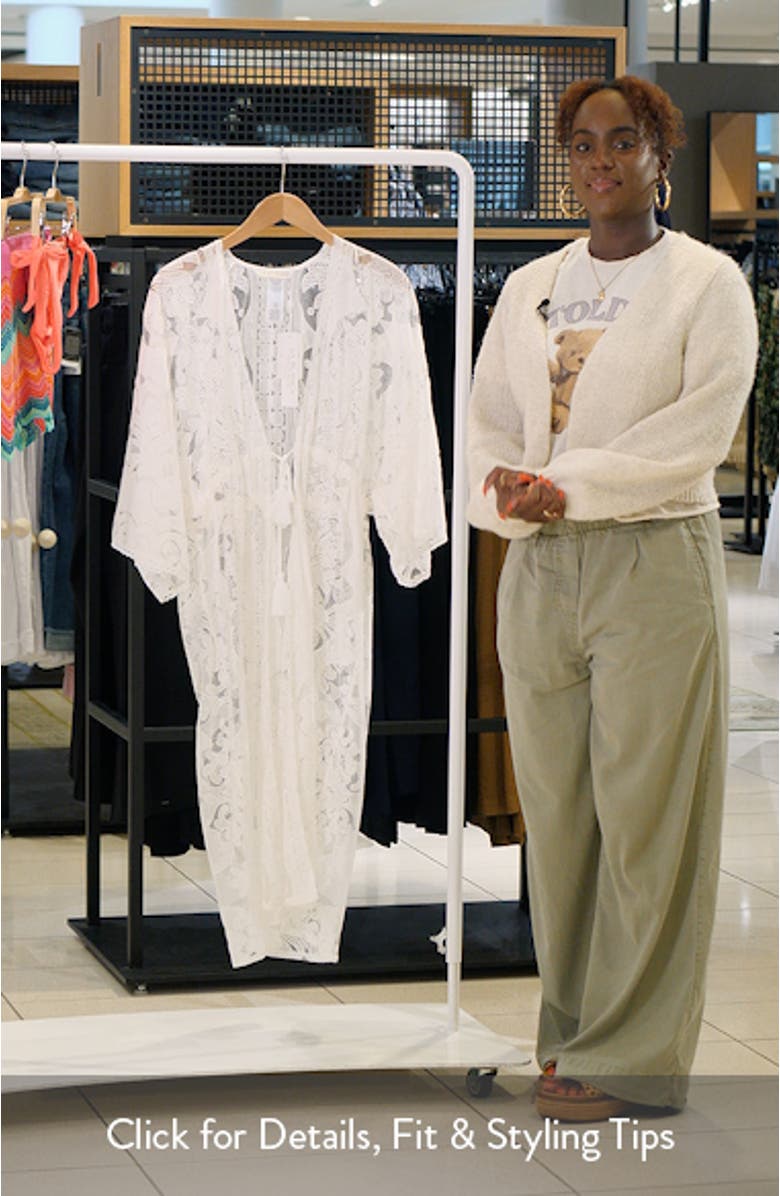 Pearl Front Lace Cover-Up, sales video thumbnail