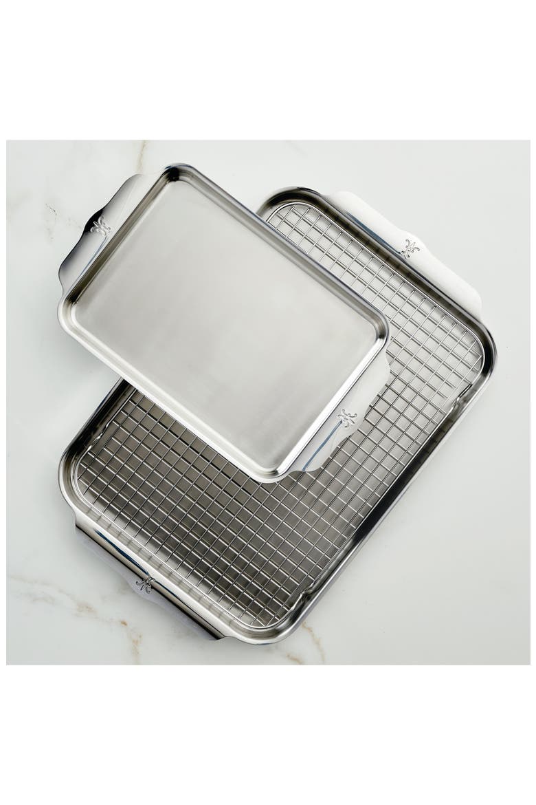 OvenBond 3-Piece Stainless Steel Sheet Pan Set, Alternate, color, STAINLESS STEEL