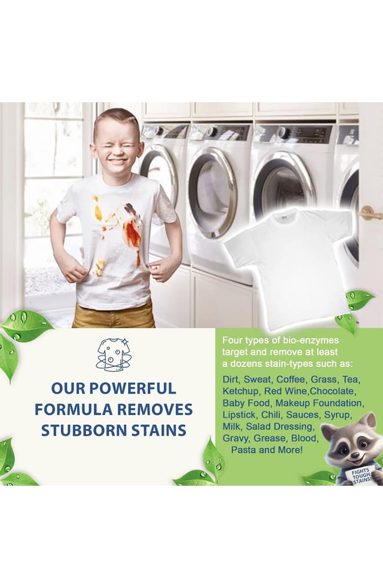 MorningRain Eco Safe Laundry Detergent Sheets, Fresh Garden Scent, 30 Sheets, Alternate, color, Multicolored