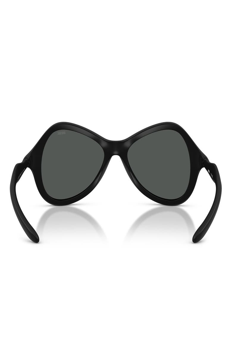 DIESEL<sup>®</sup> DL3010U 53mm Cat Eye Sunglasses, Alternate, color, Black Matte / Dark Grey
