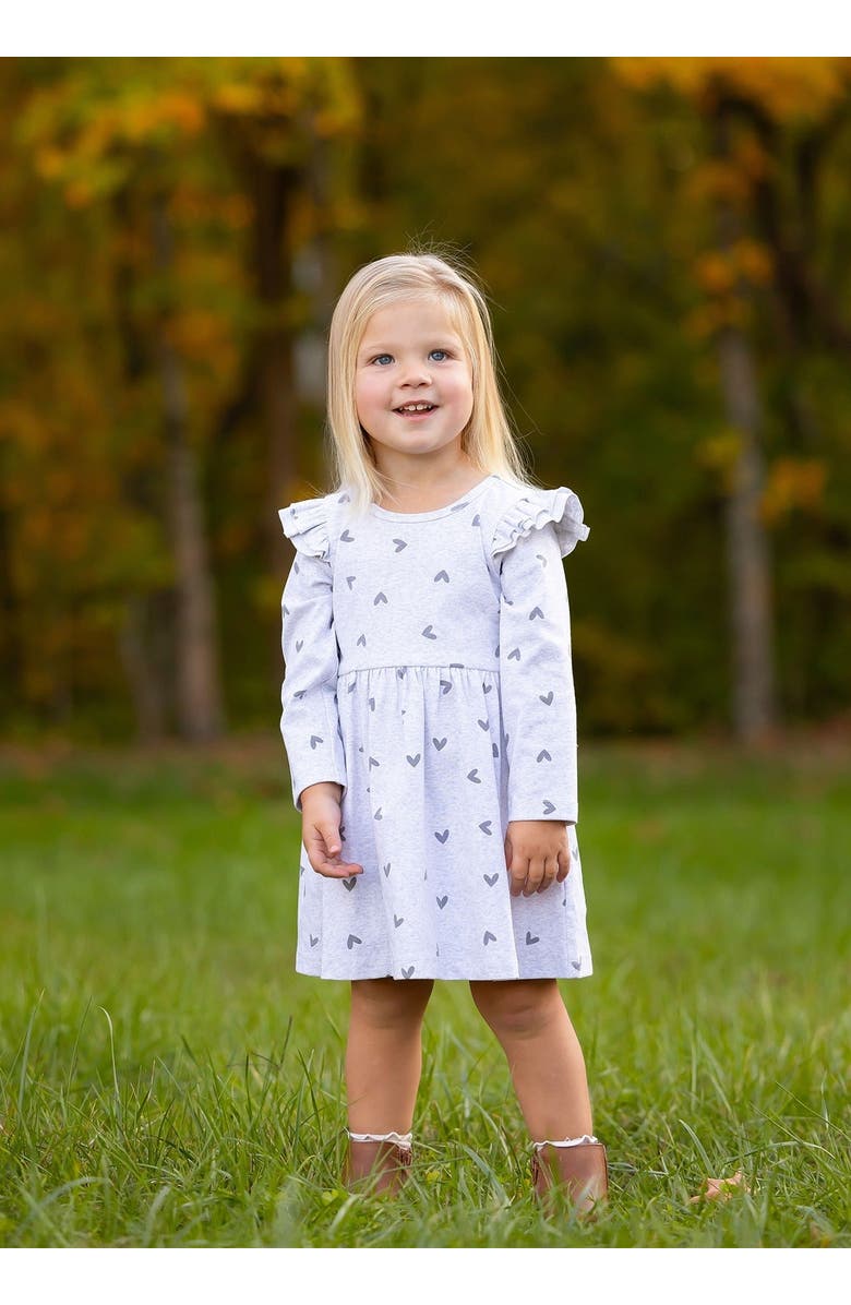 Mabel + Honey Heartfelt Dress, Alternate, color, Grey