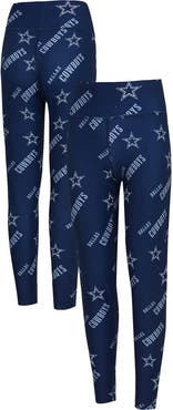 CONCEPTS SPORT Women's Concepts Sport Navy Dallas Cowboys Breakthrough Allover Print Knit Sleep Leggings