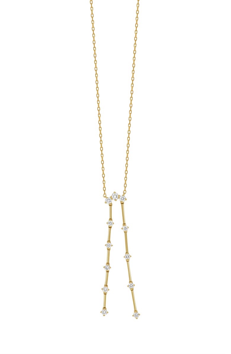 Bony Levy Aviva Diamond Line Y-Necklace, Main, color, 18Ky