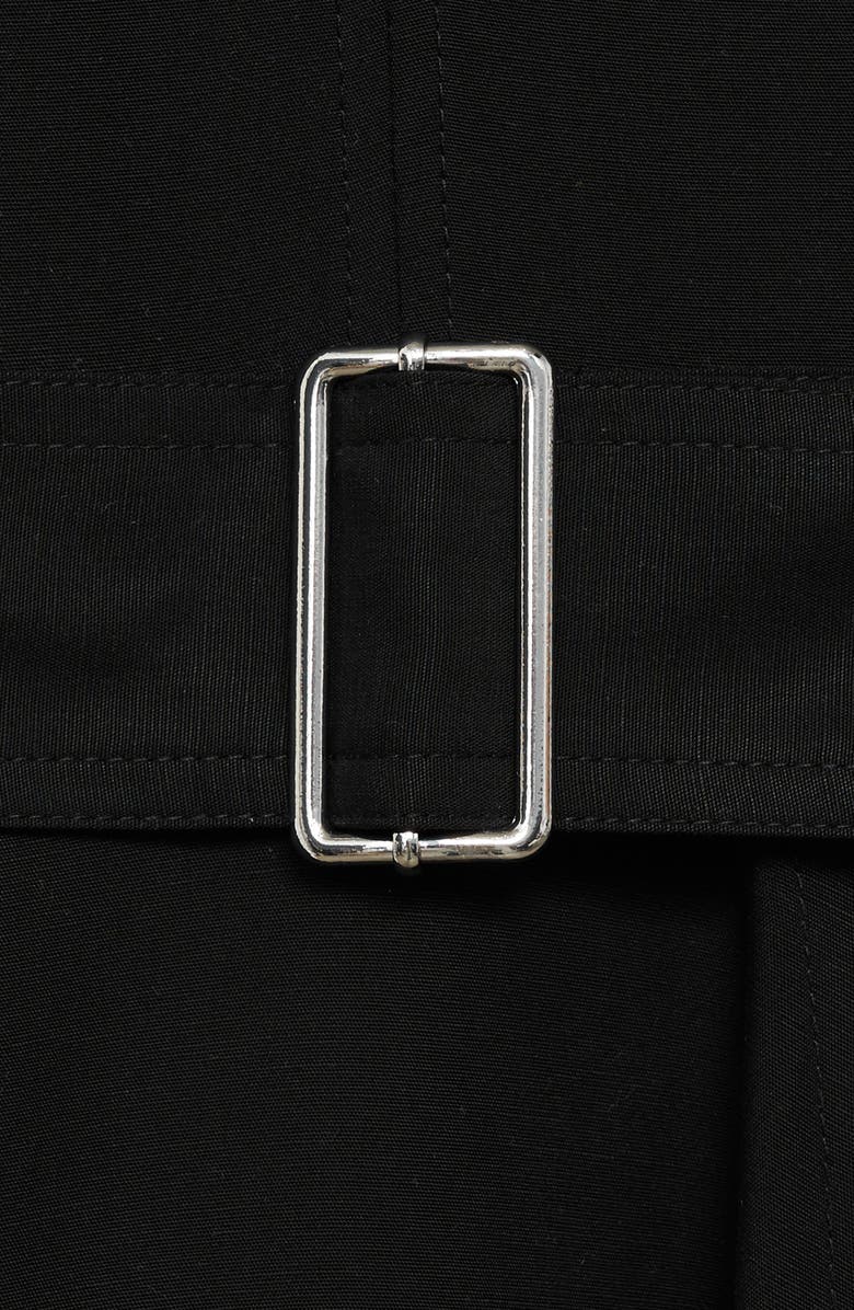 MANGO Belted Asymmetric Hem Midi Dress, Alternate, color, Black