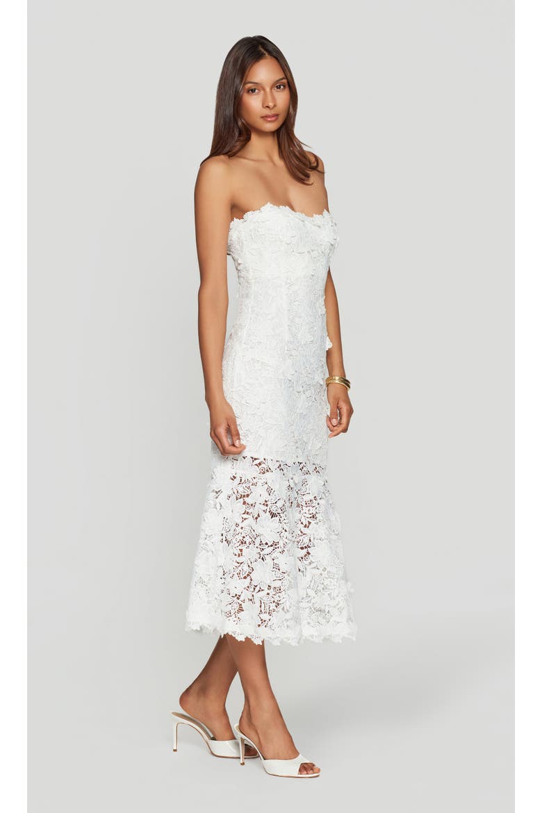Makaia 3D Butterfly Lace Dress, Alternate, color, White