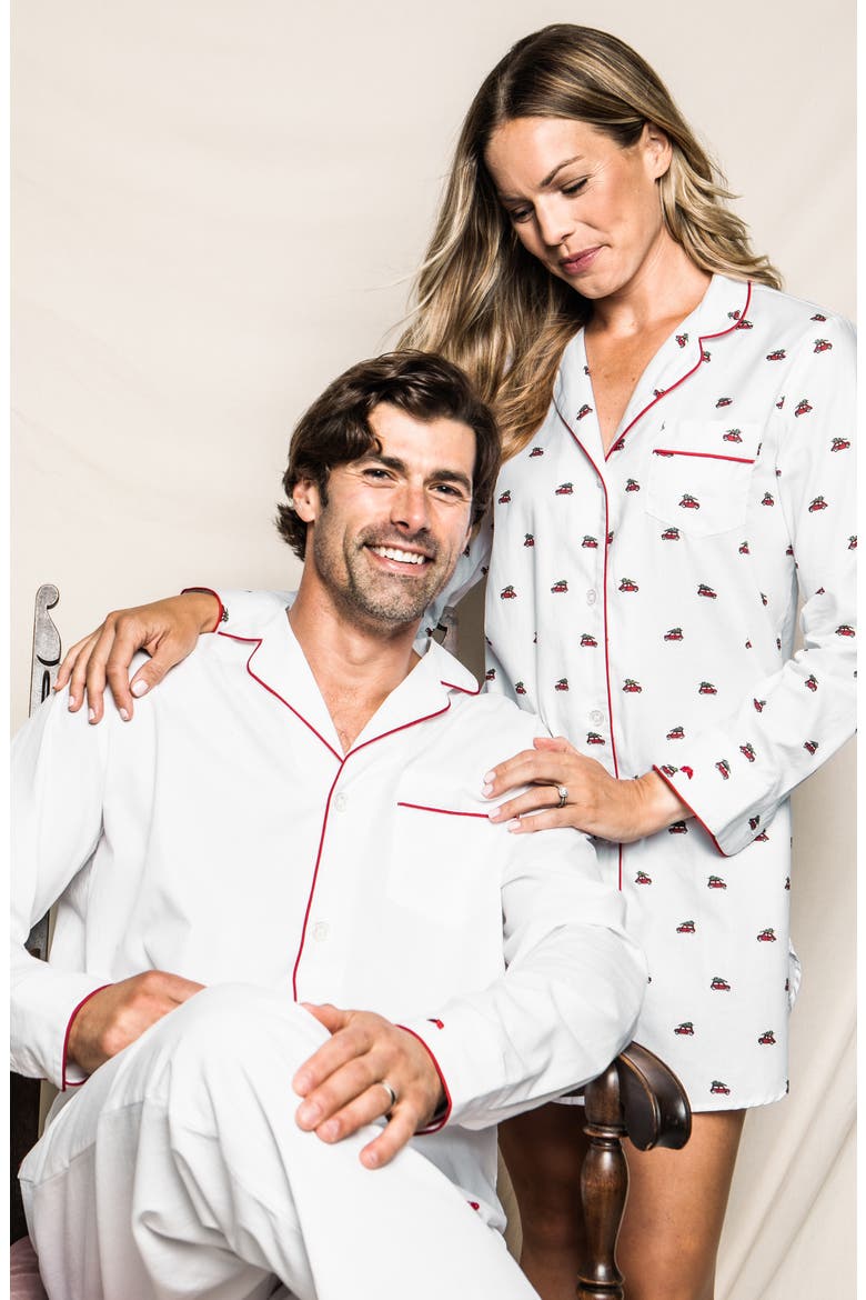 Classic Cotton Twill Pajama Set, Alternate, color, WHITE