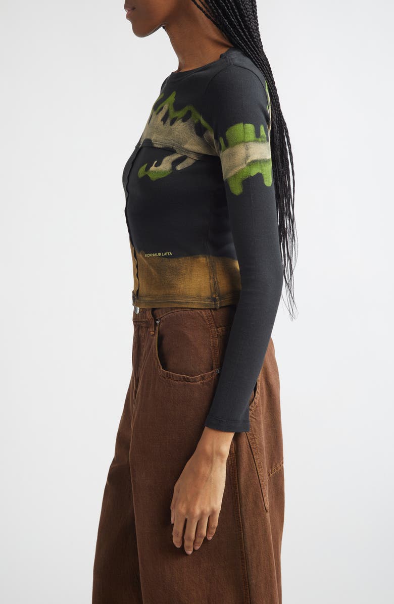 Eckhaus Latta Lapped Baby Tee, Alternate, color, 