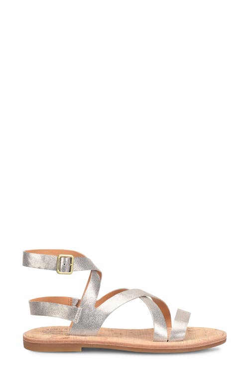 Kork-ease ® Bryleigh Ankle Strap Sandal In Soft Gold Metallic Leather