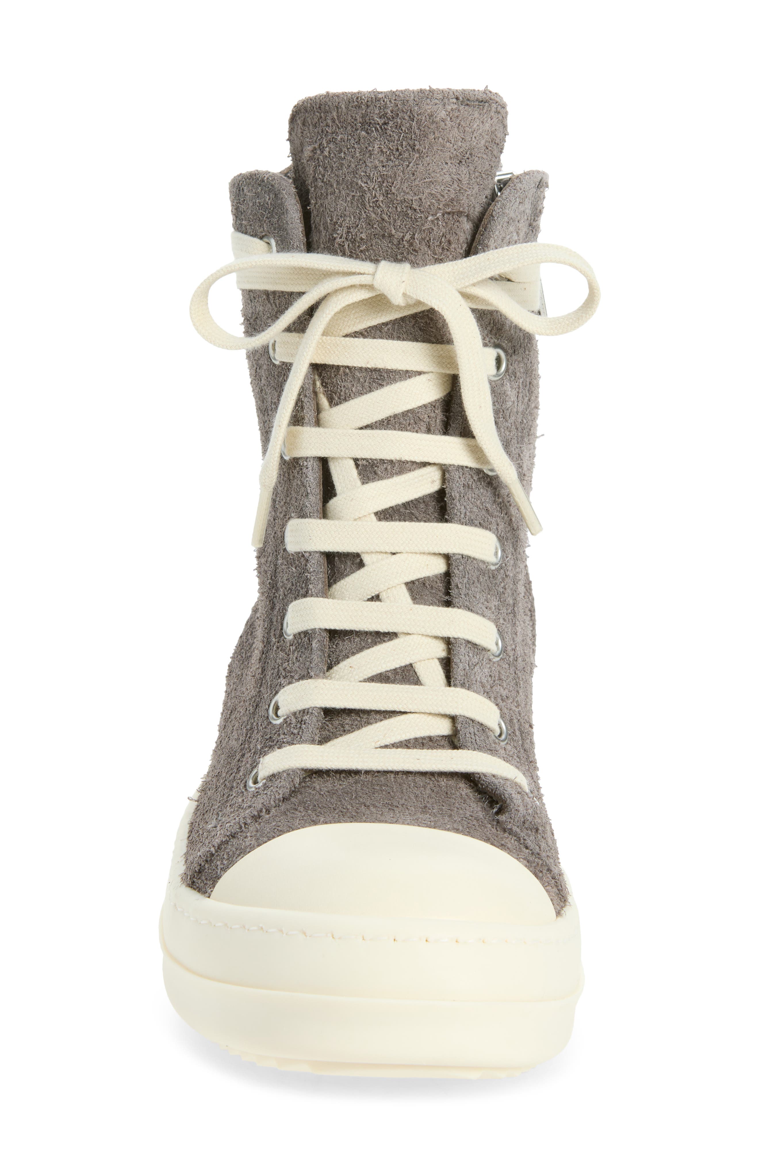 Leather High Top Sneaker, Alternate, color, DARK DUST/ MILK/ MILK