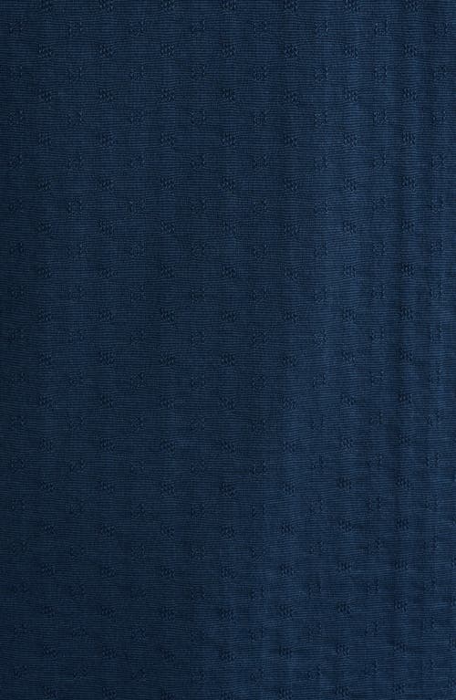 Robert Barakett Mirage Geo Jacquard Polo In Navy