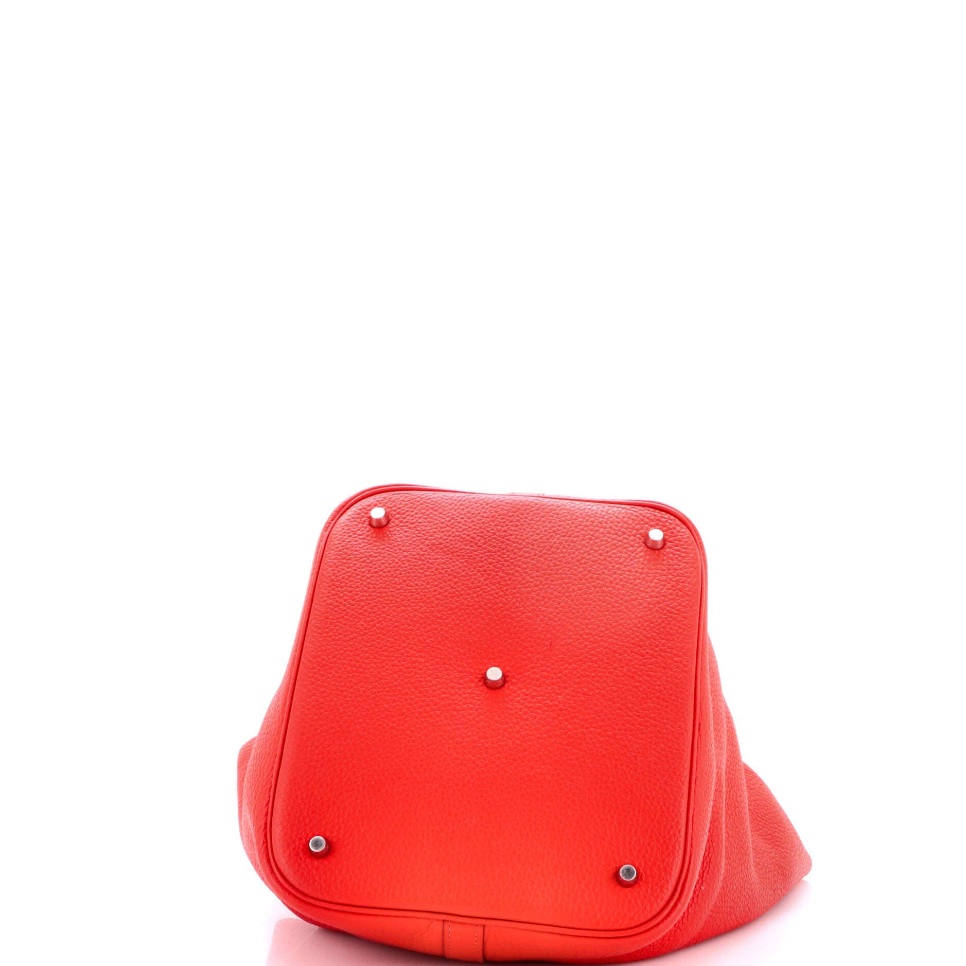 Pre-Owned Hermes Picotin Lock Bag Clemence GM, Alternate, color, Rouge Tomate