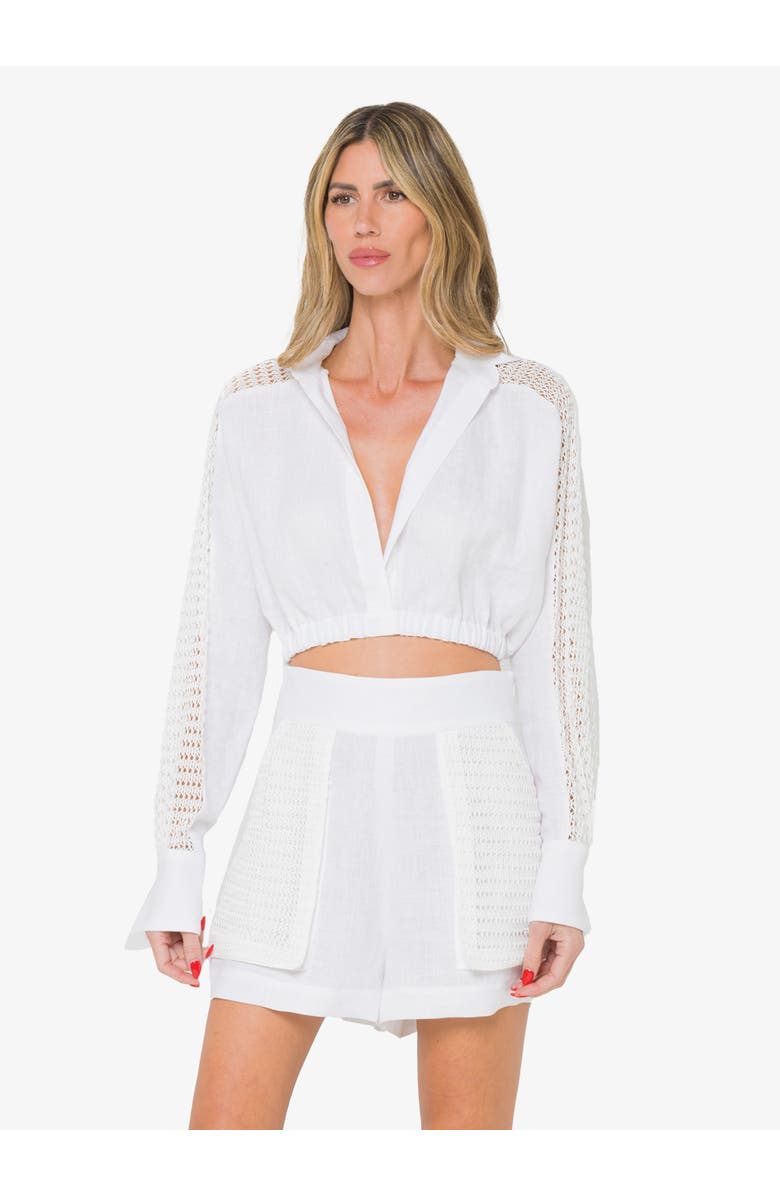 JBQ Sonnet Short, Alternate, color, Optic White