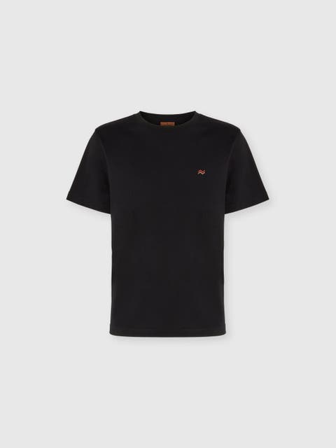 Crew Neck T-shirt In Cotton With Embroidery And Logo