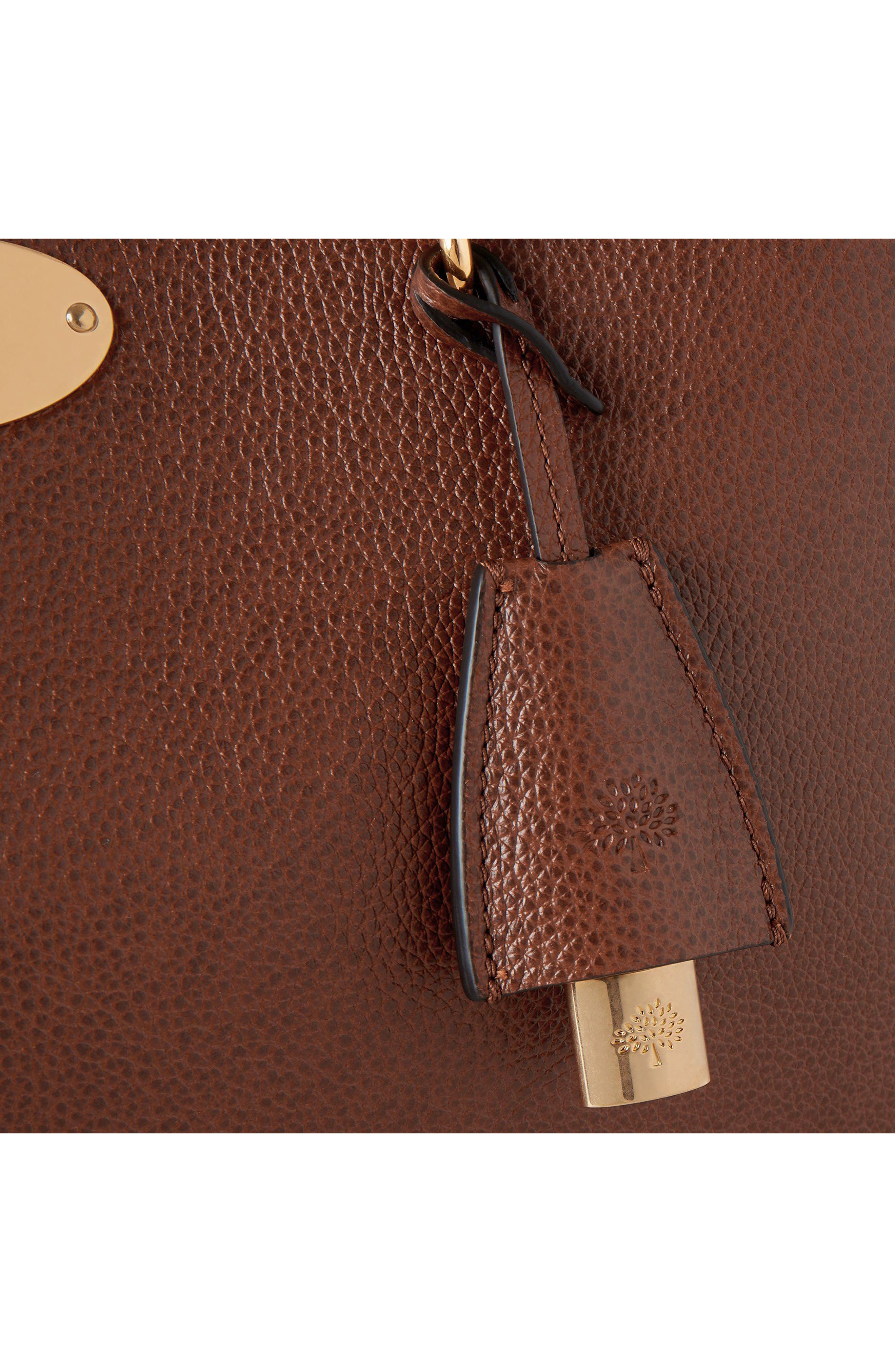 Lily Chain Leather Tote, Alternate, color, OAK