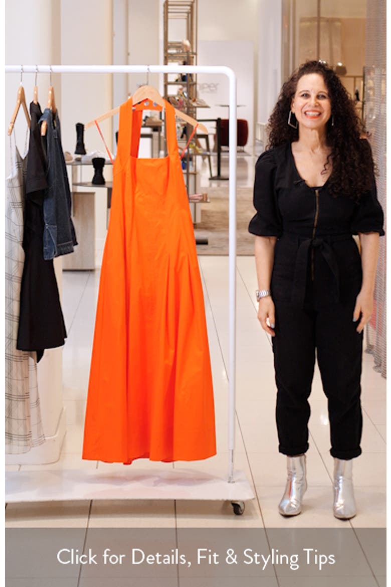 Natalie Stretch Cotton Halter Dress video