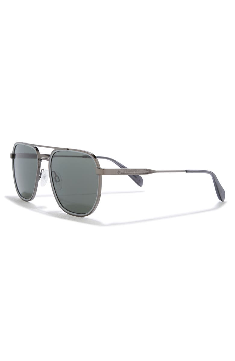 rag & bone 54mm Pilot Sunglasses, Alternate, color, Ruthenium Grey