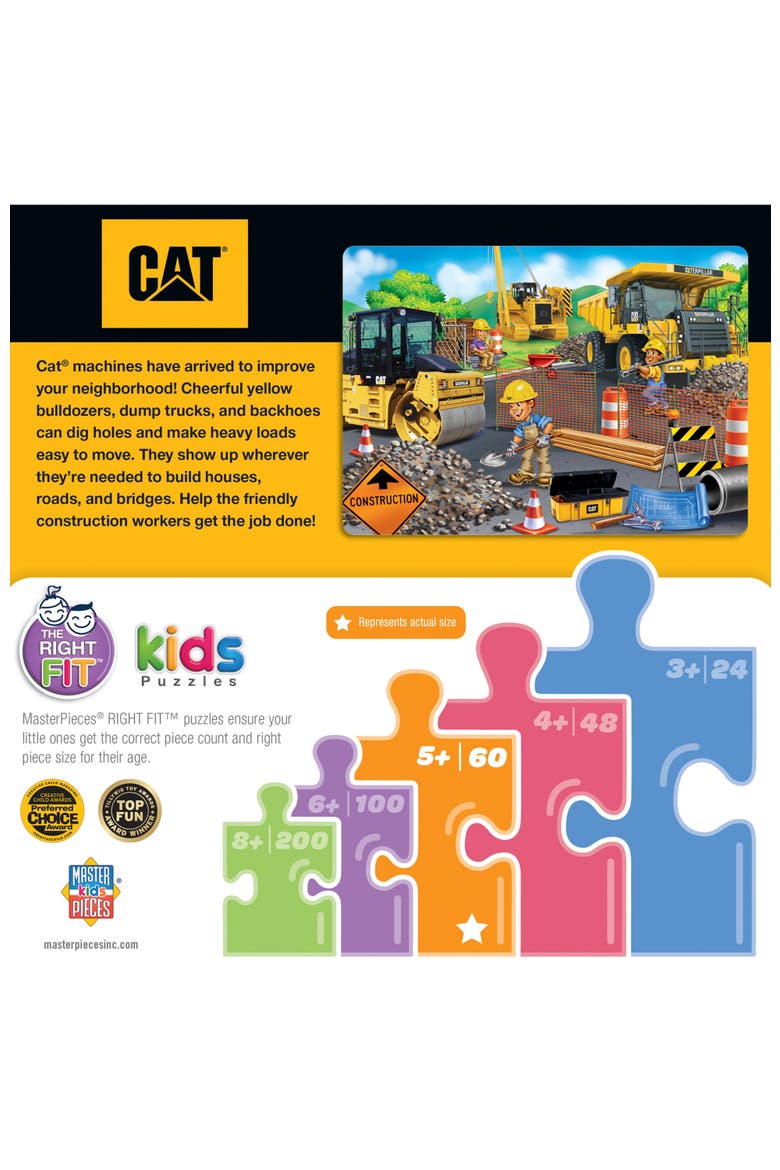CAT Parking Lot 60 Piece Jigsaw Puzzle, Alternate, color, Multicolor