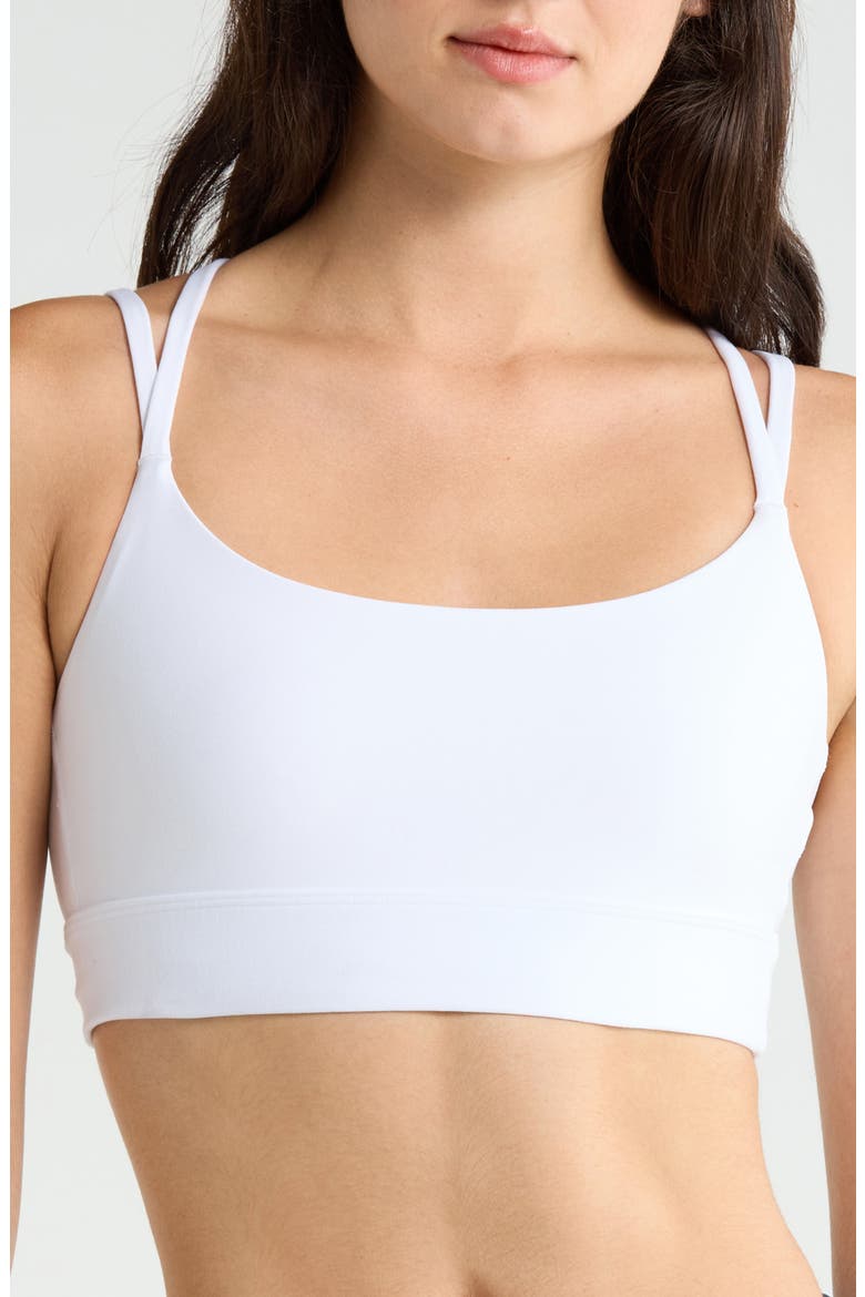 Spacedye Back to It Strappy Sports Bra, Main, color, CLOUD WHITE