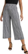 Jessica London Stretch Knit Wide Leg Crop Pant