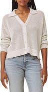 Splendid Haven Openwork Cotton Johnny Collar Cardigan