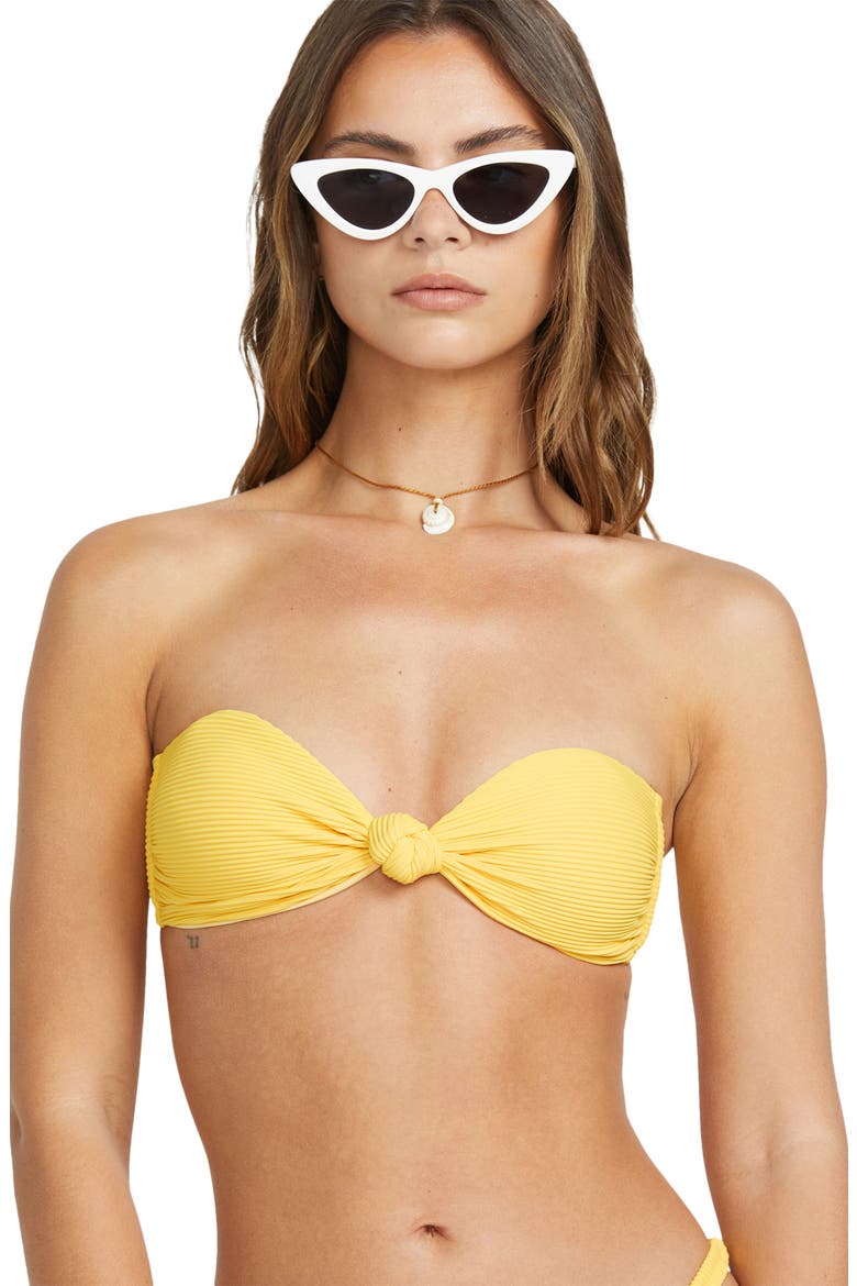 Tanlines Lola Knotted Bandeau Bikini Top, Alternate, color, SUNBURST
