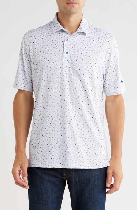 Greg Norman Dancing Chips Print Golf Polo