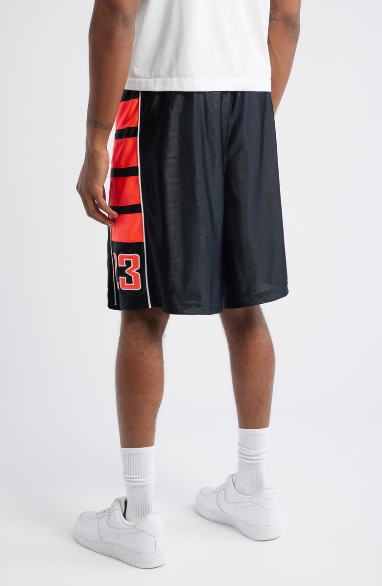Jordan Brooklyn Cat Scratch Shorts, Alternate, color, Black/ Infrared