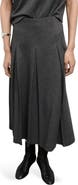 MANGO Pleated A-Line Midi Skirt