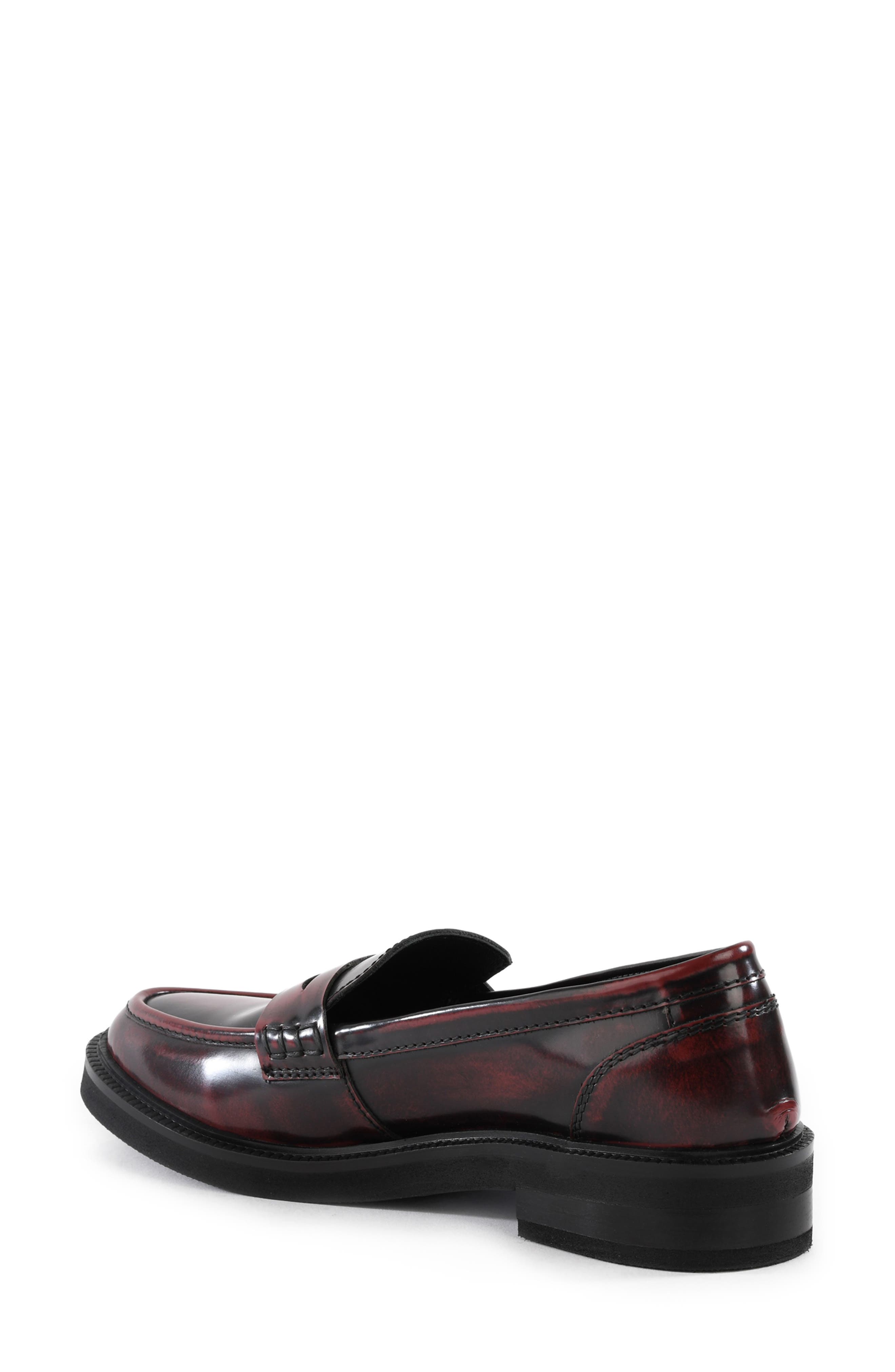 Dover Penny Loafer, Alternate, color, BURGUNDY