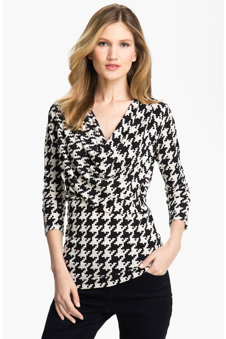 BelleFleur Houndstooth Print Top (Women) | Nordstrom