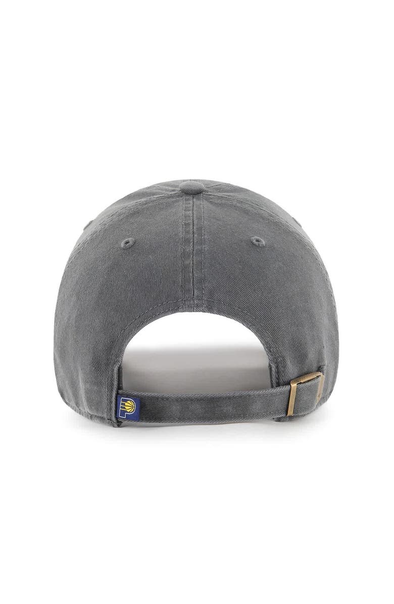'47 Men's '47 Charcoal Indiana Pacers Primary Logo Clean Up Adjustable Hat, Alternate, color, Charcoal
