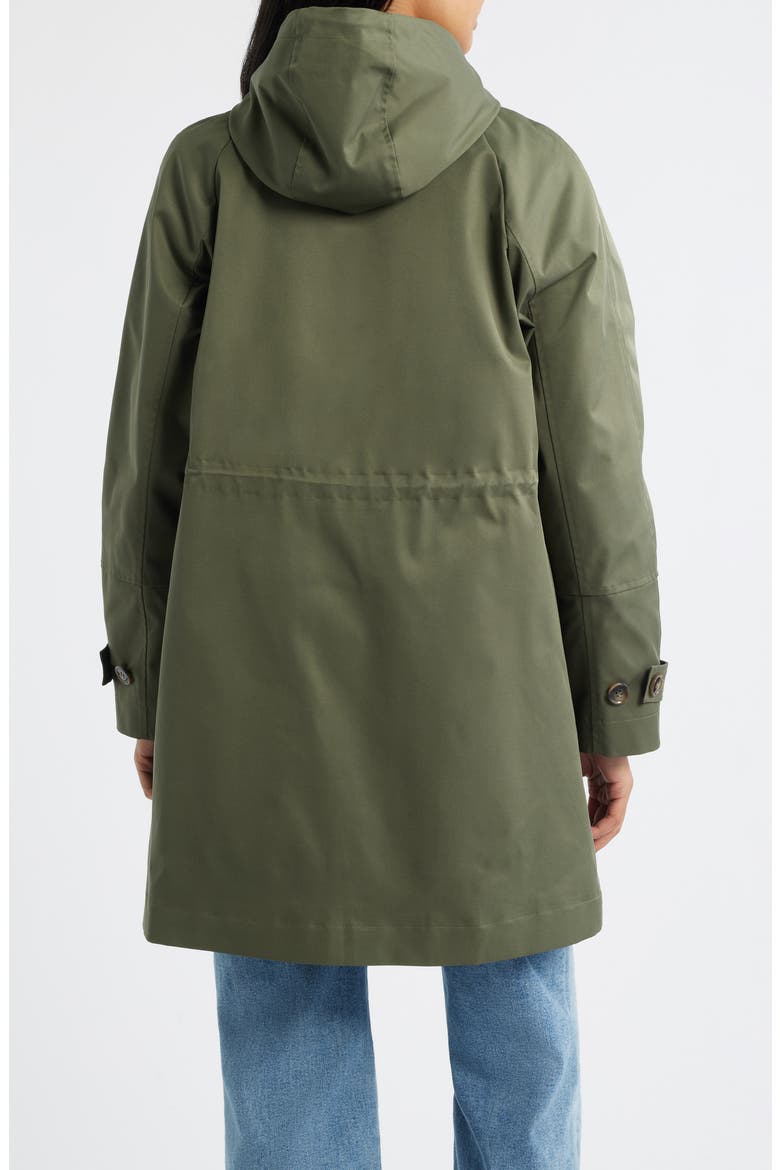Hooded Raincoat, Alternate, color, OLIVE