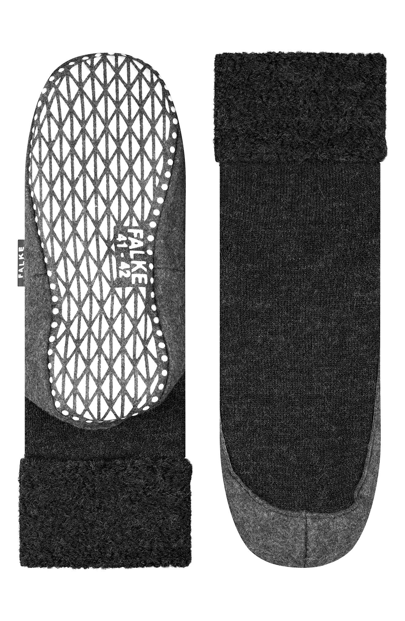 Cozyshoe Wool Blend Sock Slippers, Alternate, color, ANTHRACITE