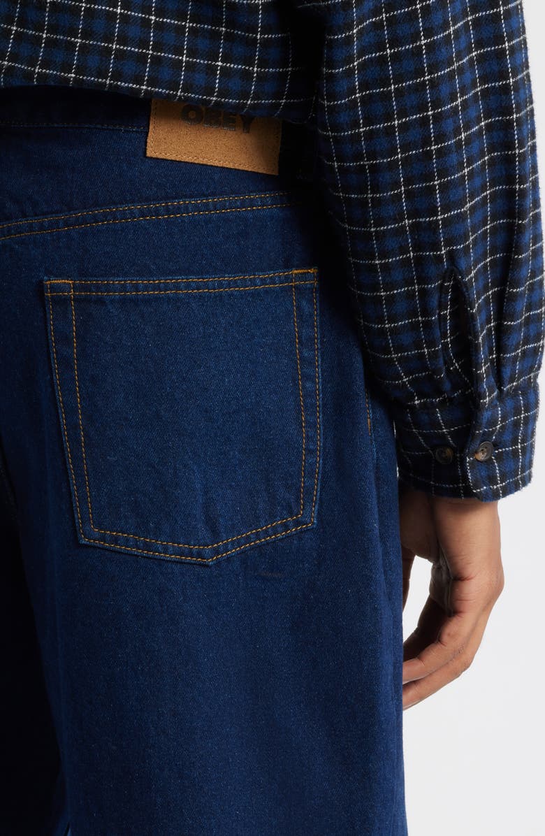 Obey Classic Baggy Jeans, Alternate, color, Rinse Indigo