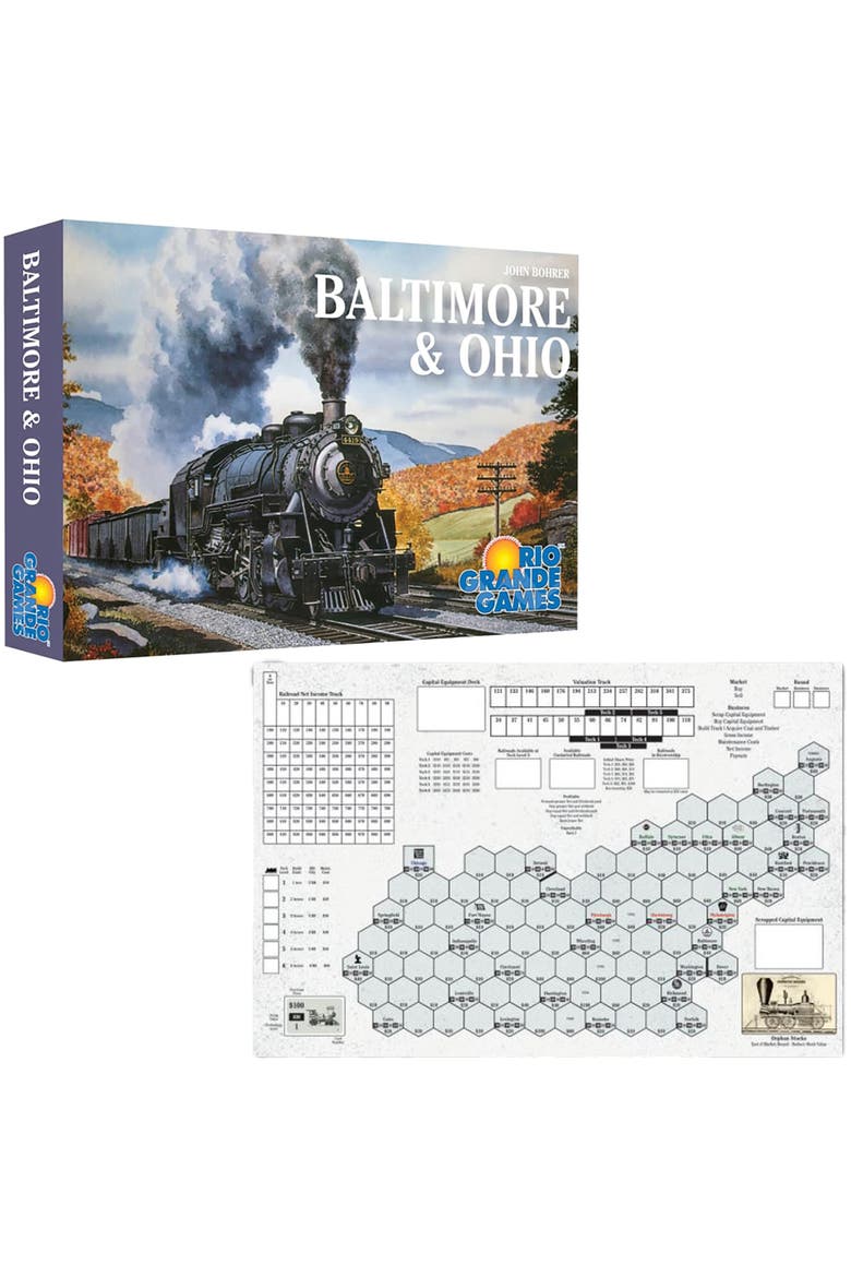 Baltimore & Ohio Train Strategy Board Game, Ages 14+, Alternate, color, Multicolored