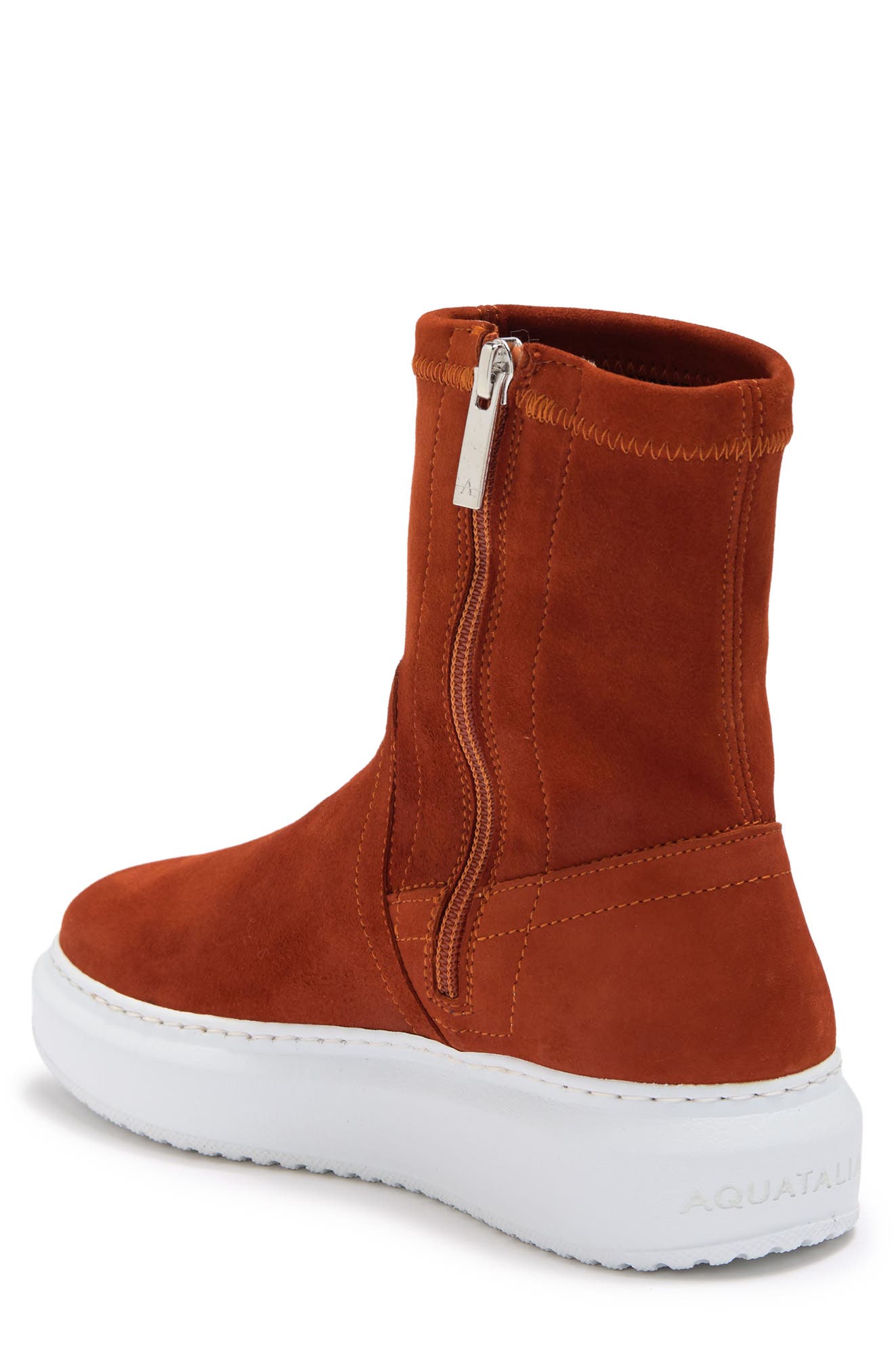 Laina Leather Sneaker Boot, Alternate, color, CINNAMON