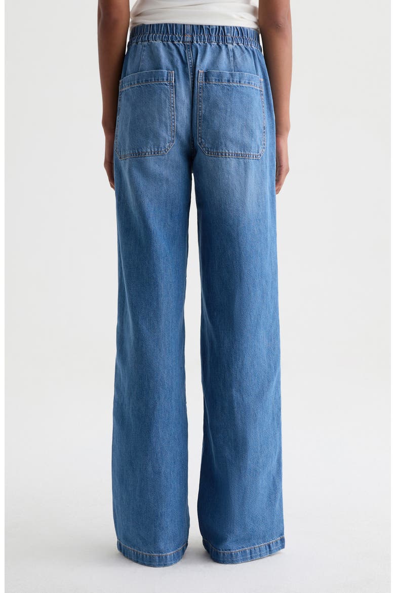 Adria Drawstring Wide Leg Jeans, Alternate, color, GALAXY