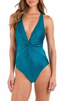 L'AGENCE Hadley Shimmer One-Piece Swimsuit