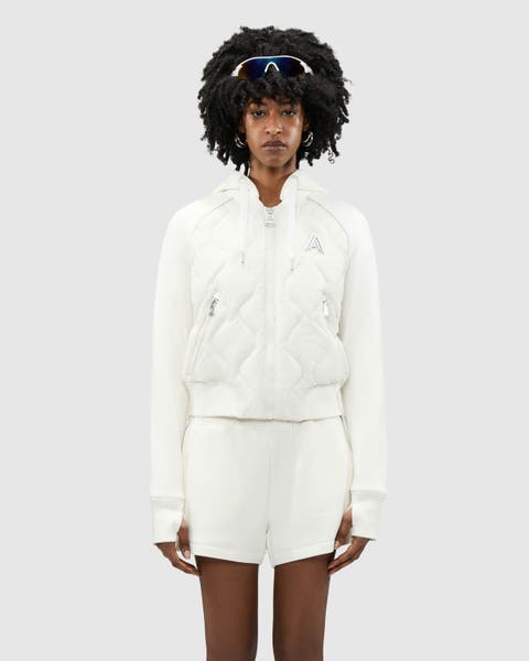 Women's Sorlin Hybrid Insulated Bomber Jacket with Removable Hood