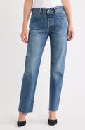 MOUSSY VINTAGE Prescott High Waist Straight Leg Jeans