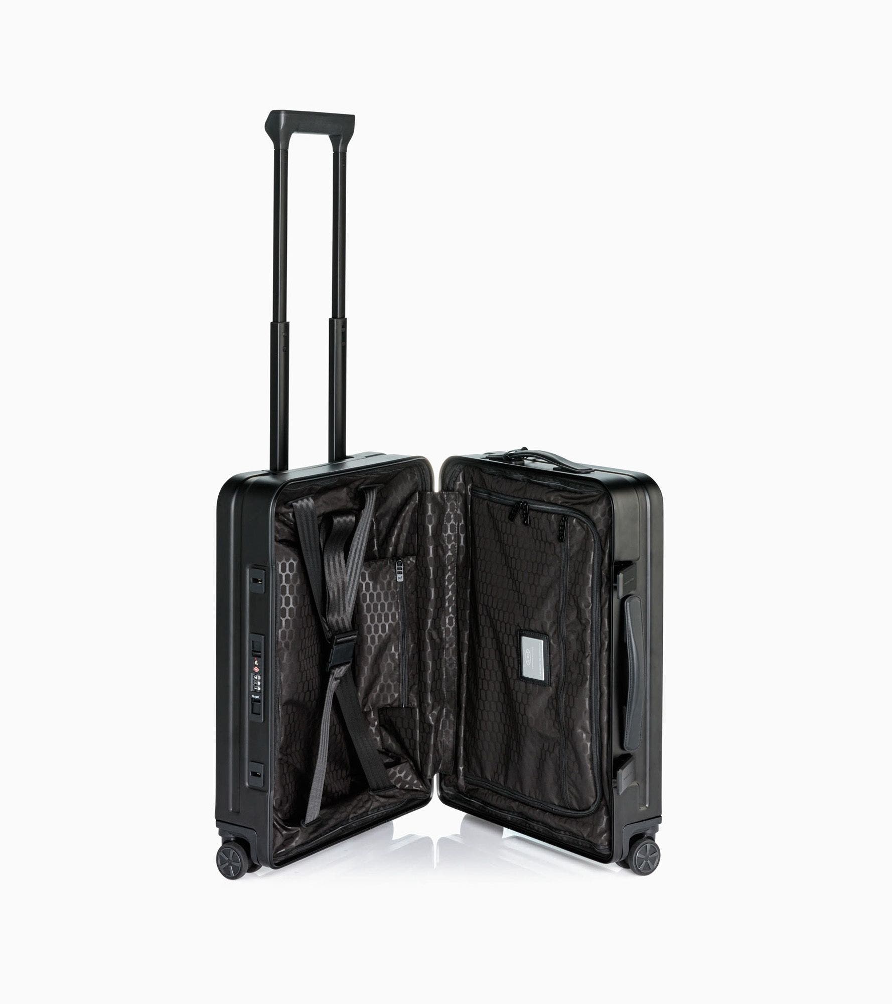Porsche Design Roadster 21" Carry-on Aluminum Spinner, Alternate, color, Black