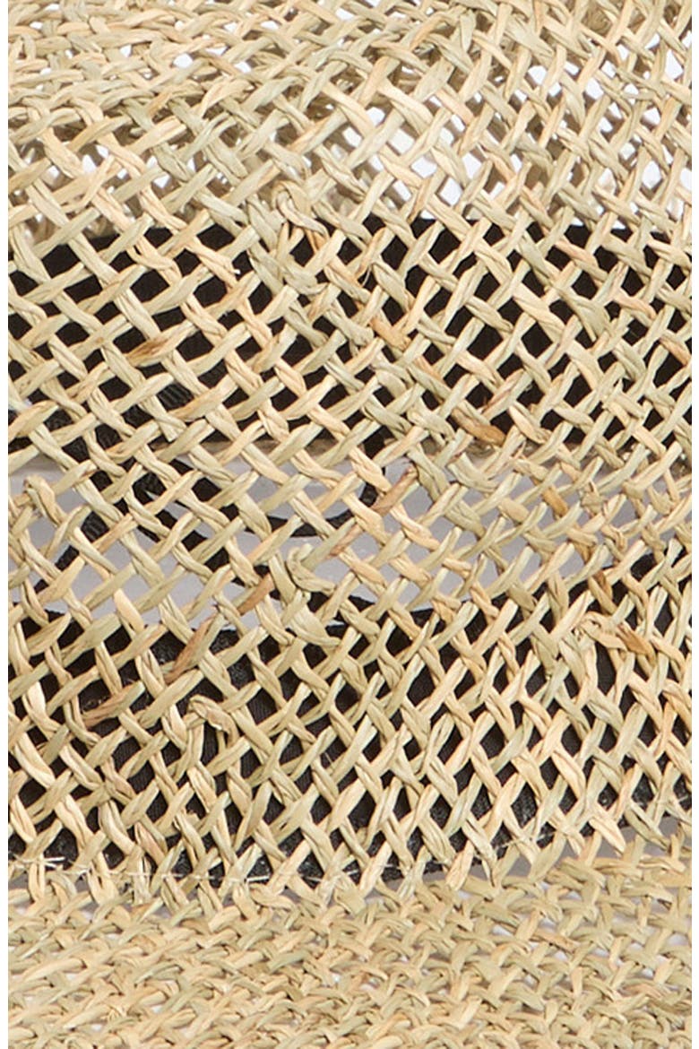 Seagrass Raw Edge Straw Hat, Alternate, color, NATURAL