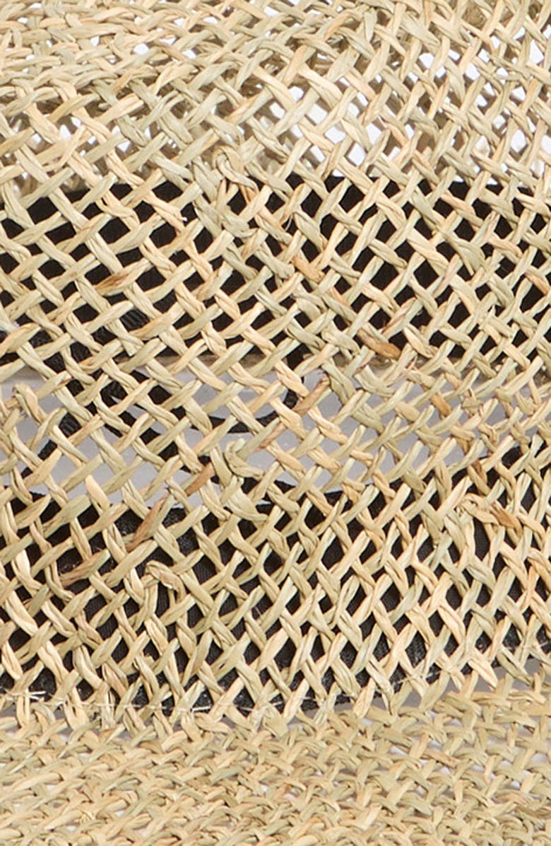 Nordstrom Seagrass Raw Edge Straw Hat, Alternate, color, Natural