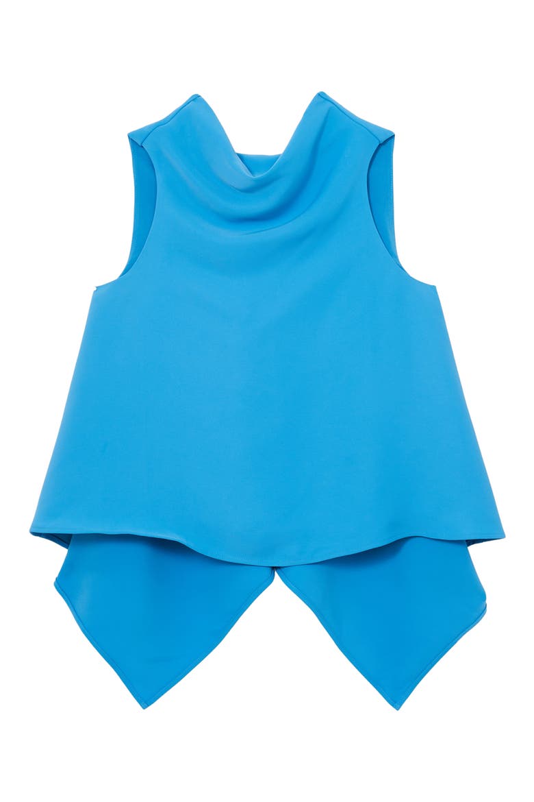 Simone Cowl Neck Sleeveless Trapeze Top, Alternate, color, BLUE