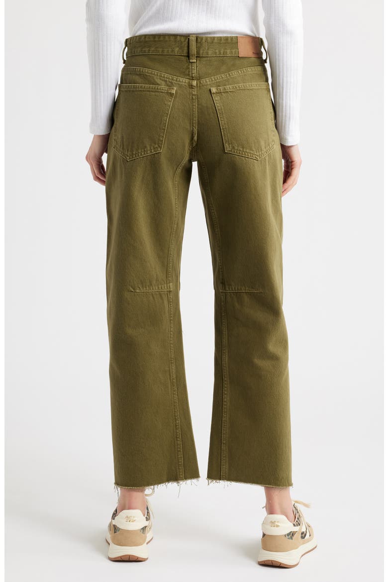 Darted Barrel Jeans, Alternate, color, KALE