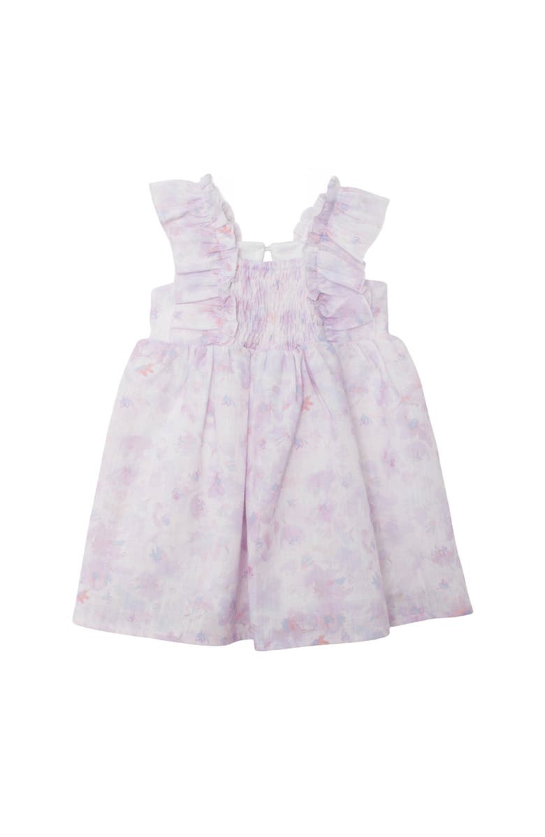 Isobella & Chloe Lilac Dreams Baby Toddler Ruffles Dress, Main, color, Floral