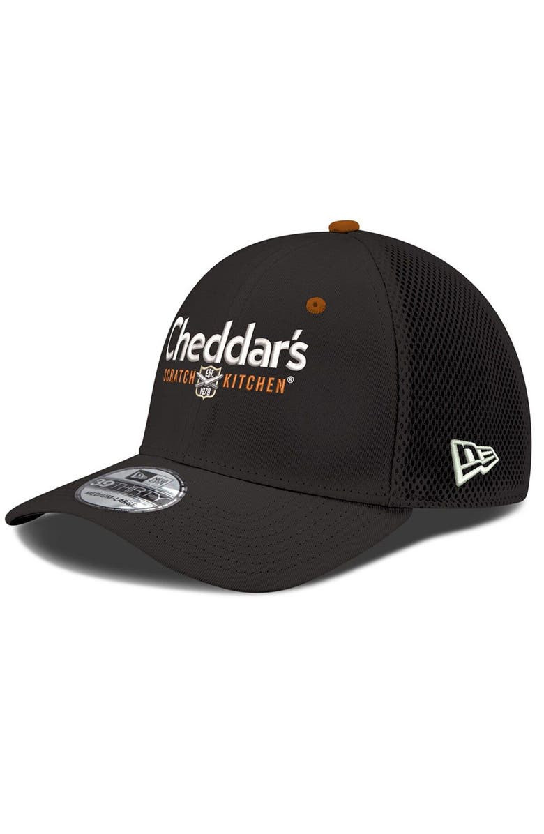 New Era Men's New Era Black Kyle Busch 39THIRTY Cheddar's NEO Flex Fit Hat, Main, color, Black